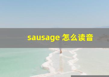 sausage 怎么读音